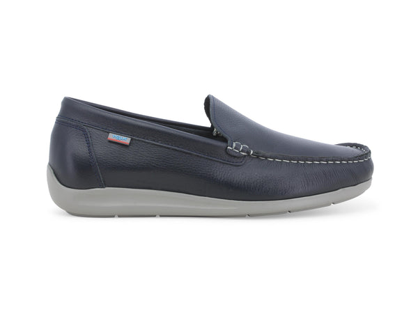 Melluso Mocassino Uomo WALK  con Suola Flessibile Tomaia Pelle Blu U18030-243701